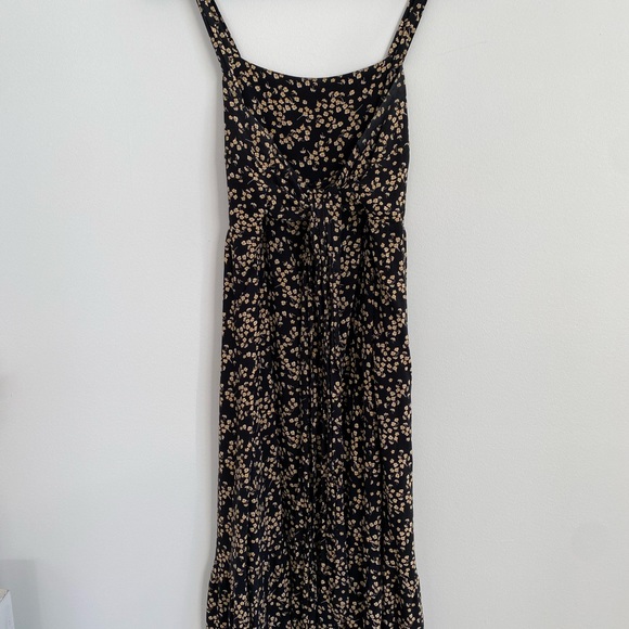 Black Sundress with Yellow Florals - Picture 2 of 5